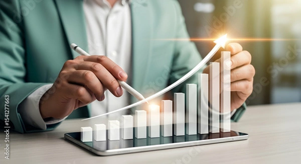 Fototapeta Business Growth and Success Strategies