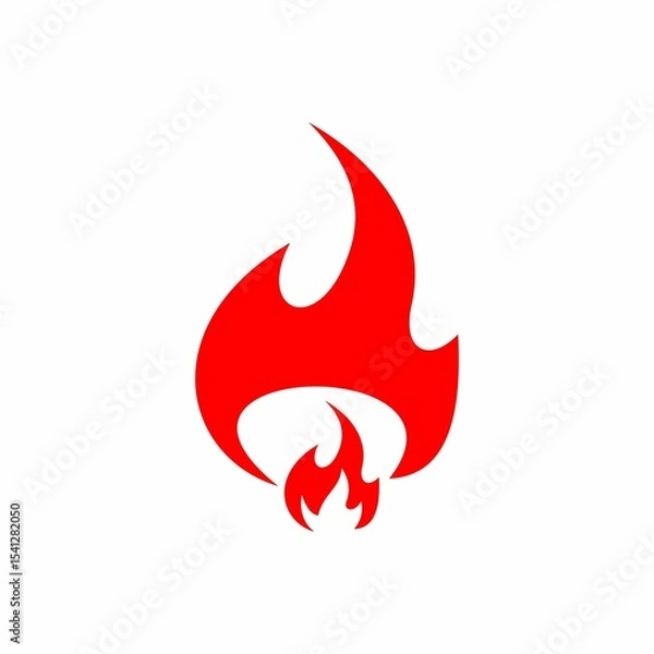 Fototapeta fire logo