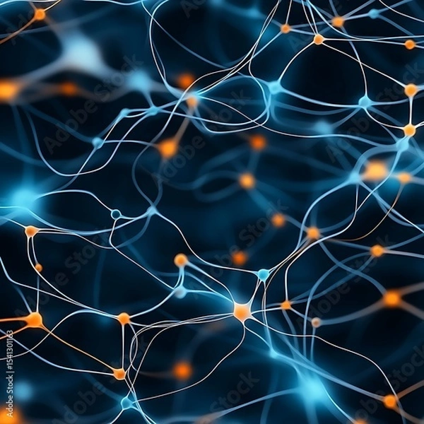 Fototapeta Exploring machine learning and tokenization through large language models in a futuristic network environment