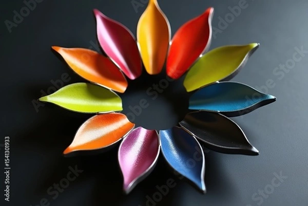 Fototapeta abstract colorful flower