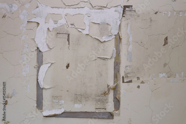 Obraz 汚れた白い壁
