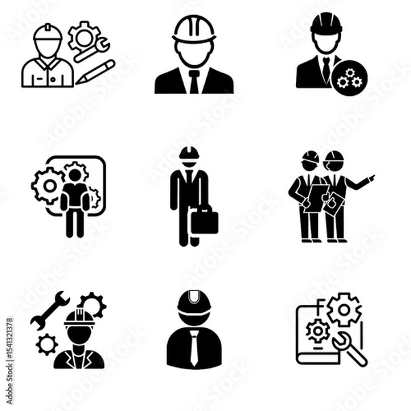 Fototapeta Engineer Vector icon