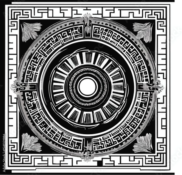 Fototapeta Circular Mandala Style Pattern