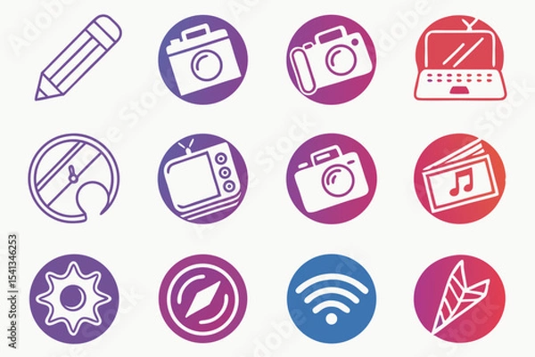 Fototapeta set of easter eggs vector