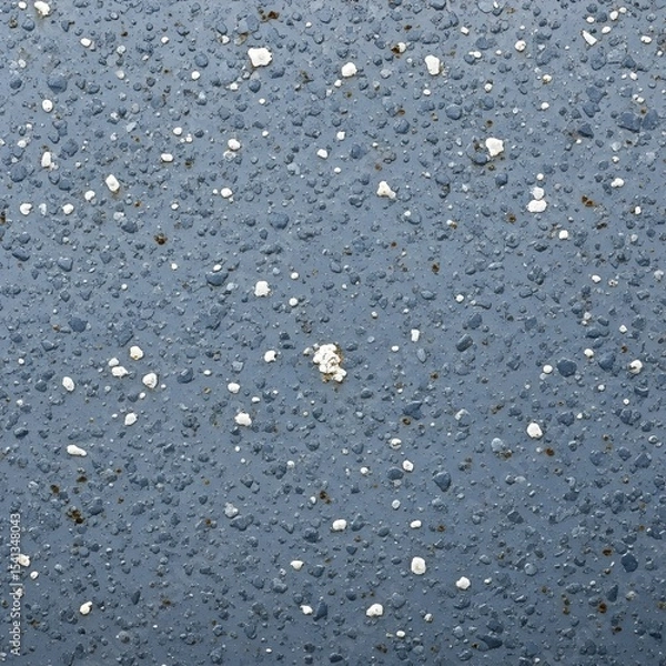 Fototapeta Abstract Blue Surface, White Specks, Textured Detail, Minimalist Design, Liquid Effect