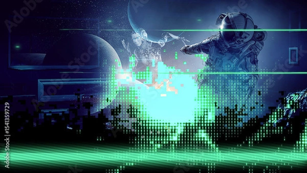 Obraz Analog Retro Futuristic Transitions	