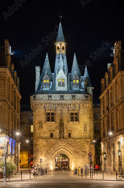 Obraz The gate Porte Cailhau is beautiful gothic architecture from the 15th century in Bordeaux, France