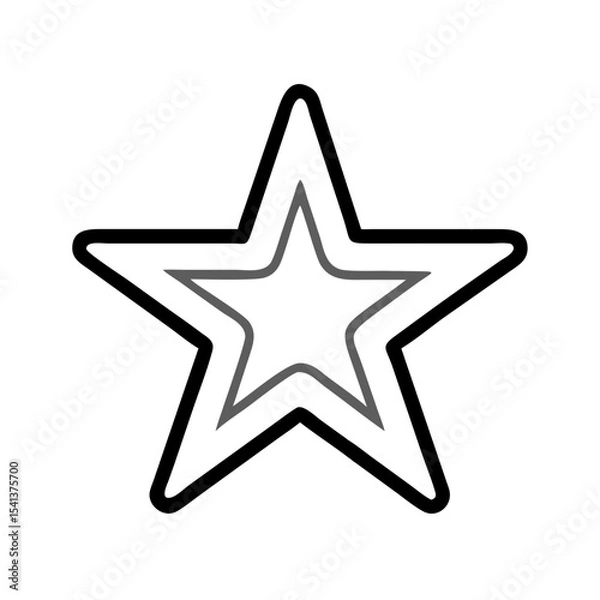 Obraz Star icon with little round corner 