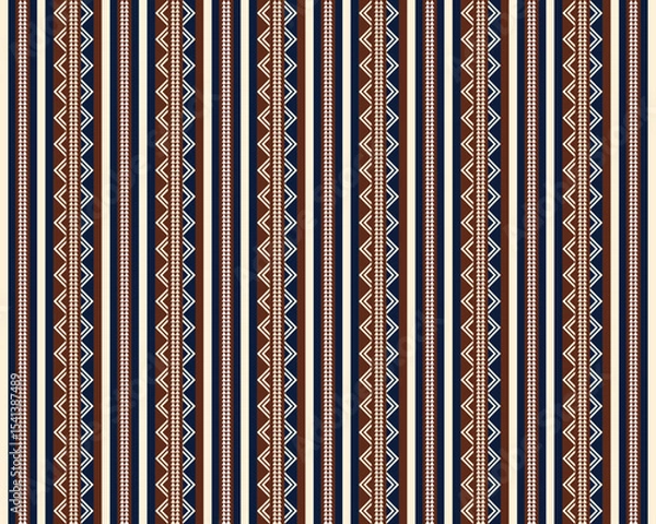 Obraz Vector illustration of abstract ethnic geometric pattern design for background or wallpaper