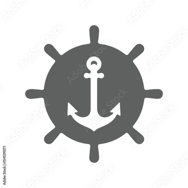Obraz anchor on white background
