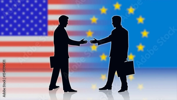 Obraz Kooperation zwischen den USA und der EU