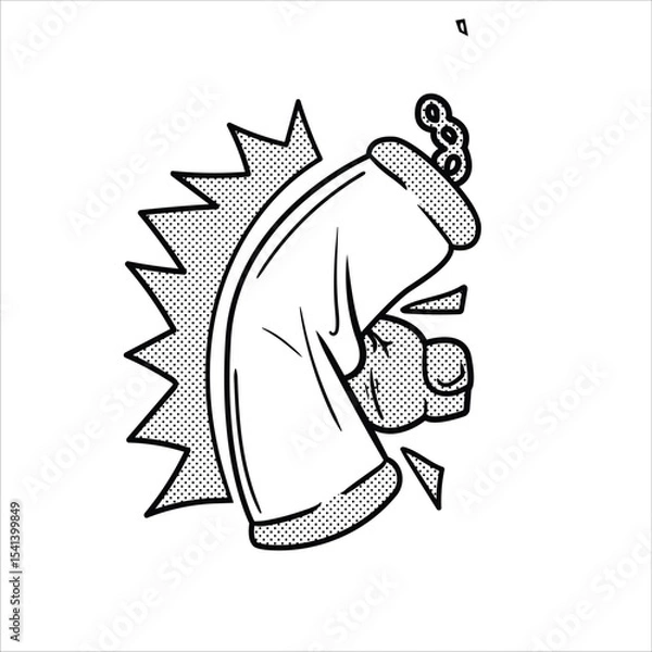 Obraz Lineart Punching Bag Icon Minimalist Lineart Style