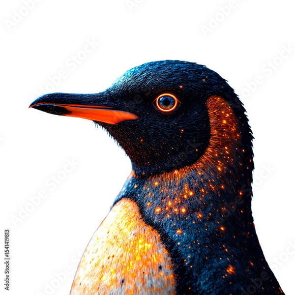 Fototapeta Penguin in various settings including PNG background.