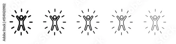 Obraz Self confidence icon for mobile concept and web design.