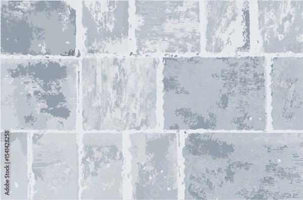 Obraz Large slabs in the bathroom and toilet. Moderm interior design. Vector.
