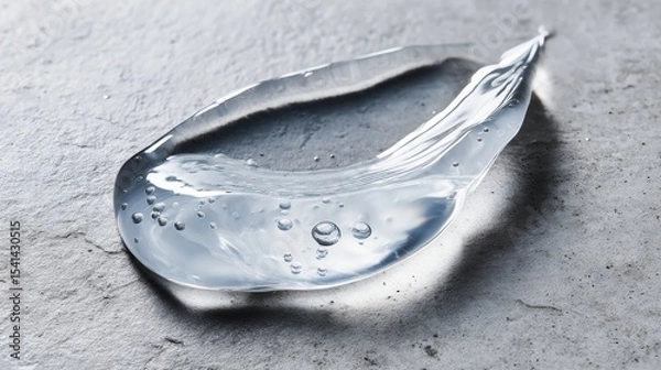 Fototapeta Macro close-up of hydrating gel for men in artokiss studio setting