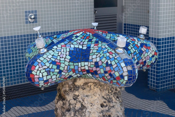 Fototapeta ヒトデ型のモザイクオブジェクト