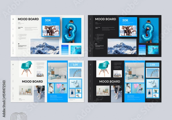 Obraz Mood Board Presentation Layout