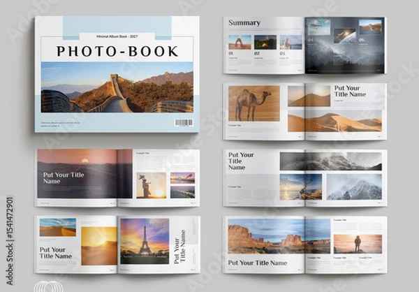 Obraz Photo Book Layout Landscape