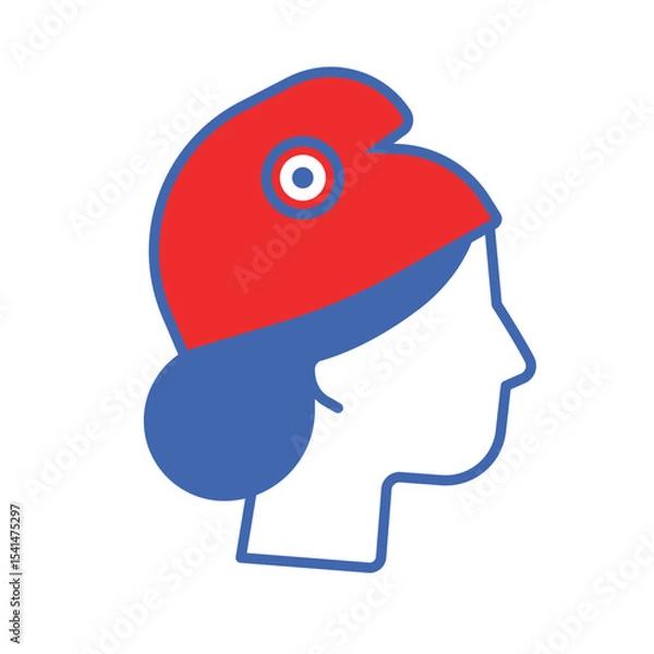 Obraz icône de Marianne française symbole de la révolution