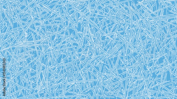 Fototapeta Linear patterns intersect abstractly in light blue background design element