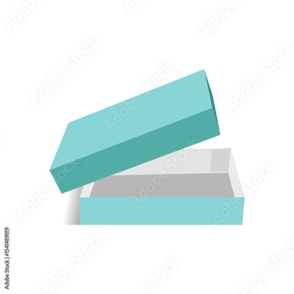 Fototapeta Custom dimension boxs two lid 3D template