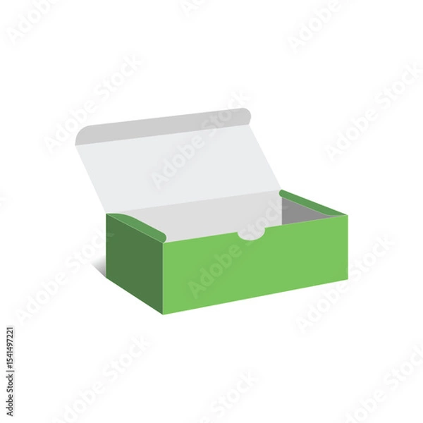 Fototapeta Unick shoe box 3D template, vector file