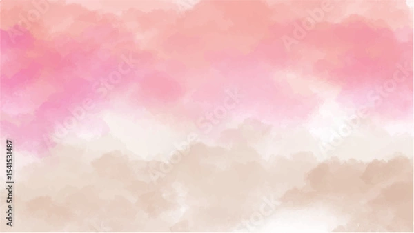 Fototapeta Pink watercolor background with copyspace for your design. vector.
