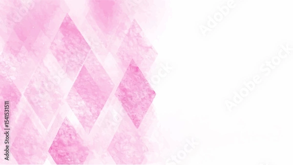 Fototapeta Pink watercolor background with copyspace for your design. vector.