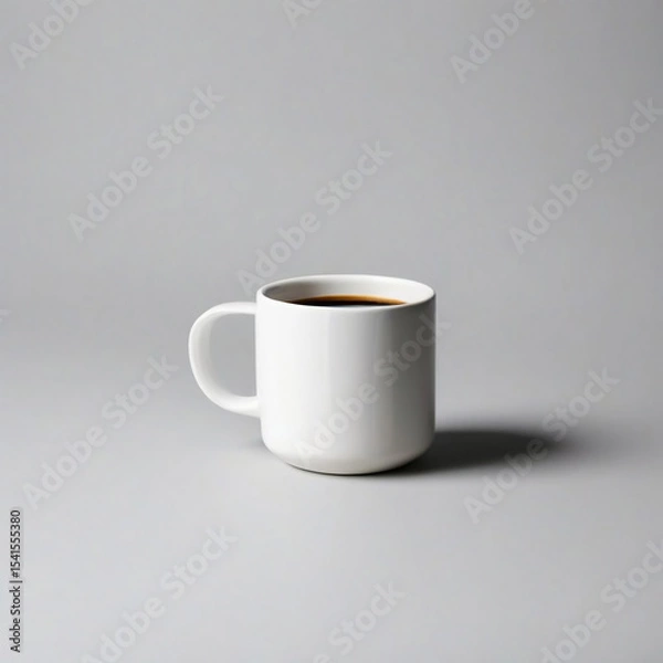 Obraz cup of coffee on white background