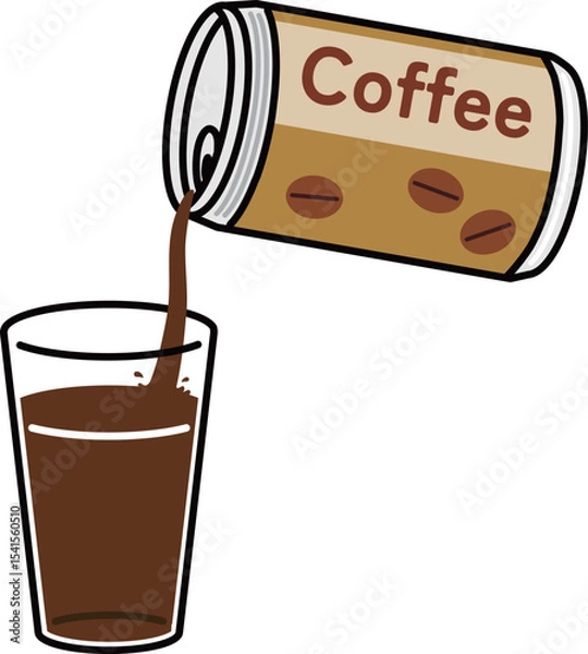 Obraz コップに入ったコーヒー
