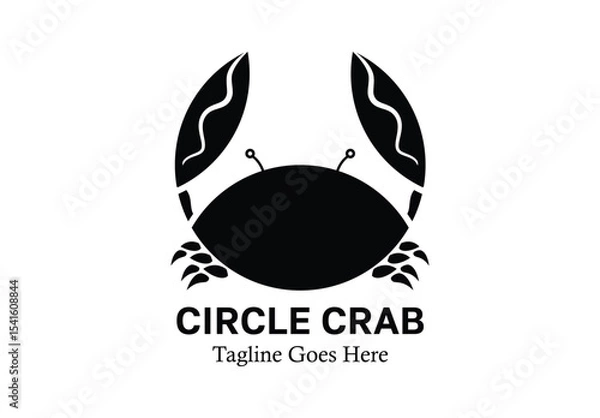 Obraz Crab logo with large claws