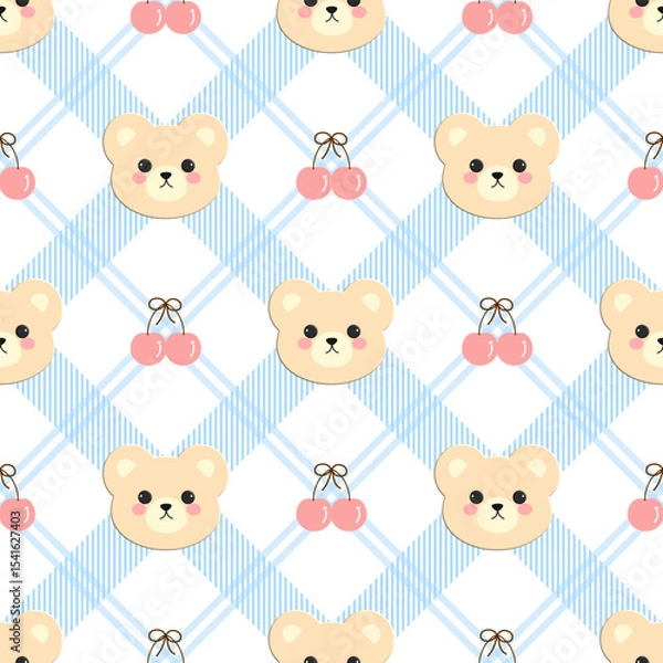 Obraz seamless pattern with baby toys
