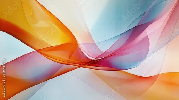 Fototapeta Shapes and lines in motion are captured in abstract compositions, demonstrating a harmony between form, flow, and visual intrigue, offering a dynamic aesthetic appeal for modern visual artwork.
