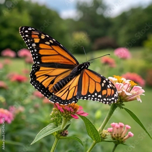 Obraz butterfly on a flower
