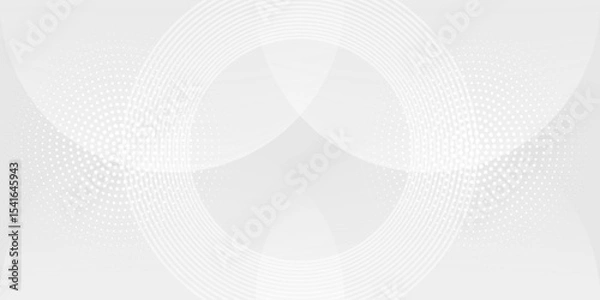 Fototapeta Abstract grey background with dynamic circle lines. vector illustration