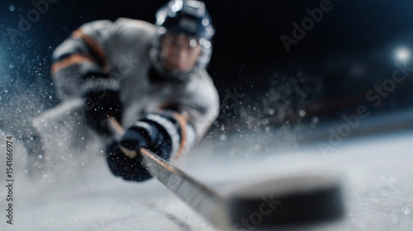 Obraz Hockey professional player in action.