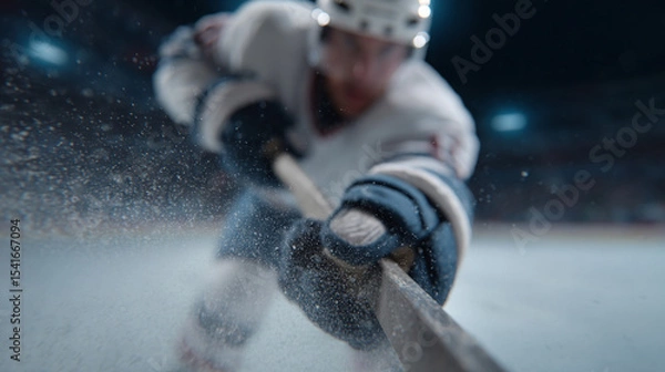 Obraz Hockey professional player in action.