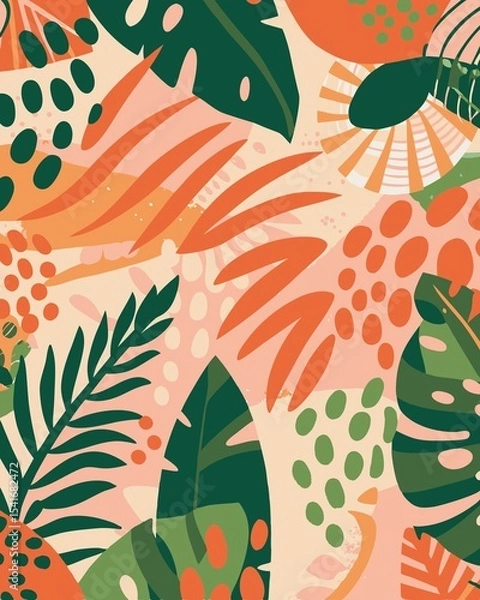 Obraz Nature-Inspired Abstract Pattern Artwork