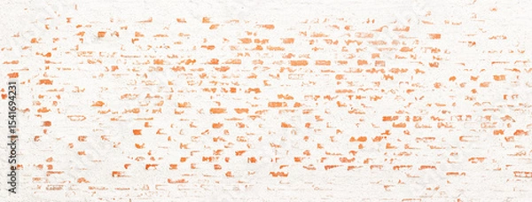 Obraz white brick wall texture with peeling paint