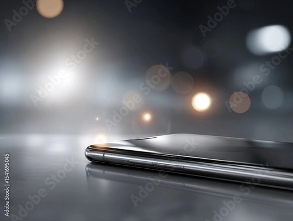 Fototapeta Minimalist Smartphone Advertisement Layout
