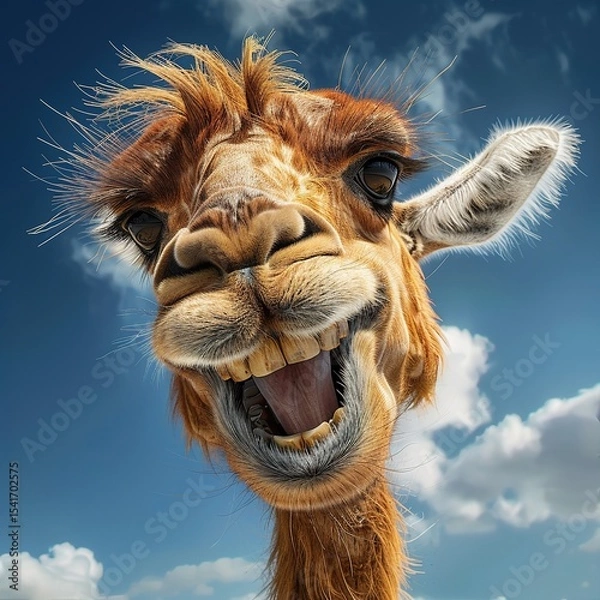 Obraz camel in the desert