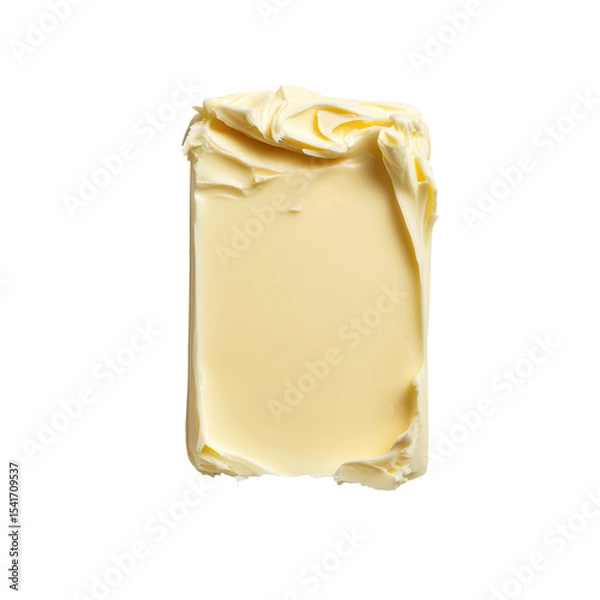 Obraz Smooth butter stick with creamy texture transparency background, perfect for cooking and baking