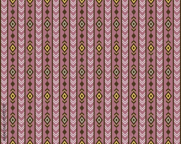 Obraz Vector illustration of abstract ethnic geometric pattern design for background or wallpaper