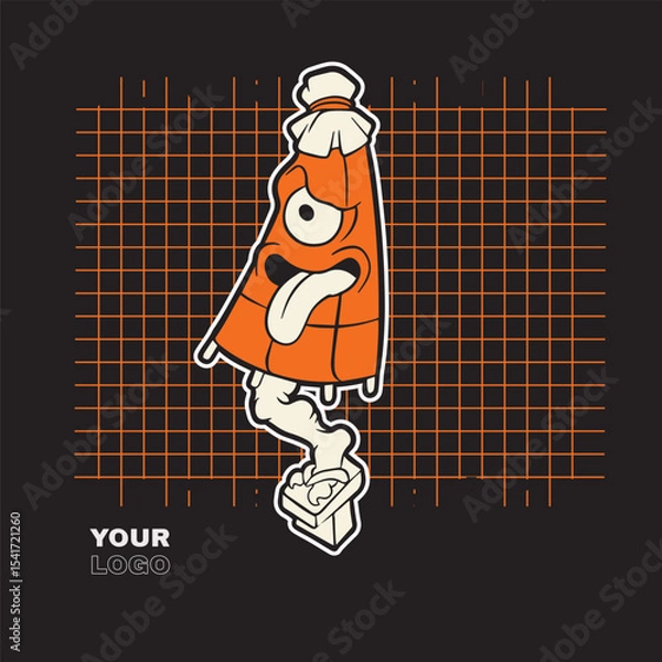 Obraz Vector image of Japanese demon Kasa-obake.	