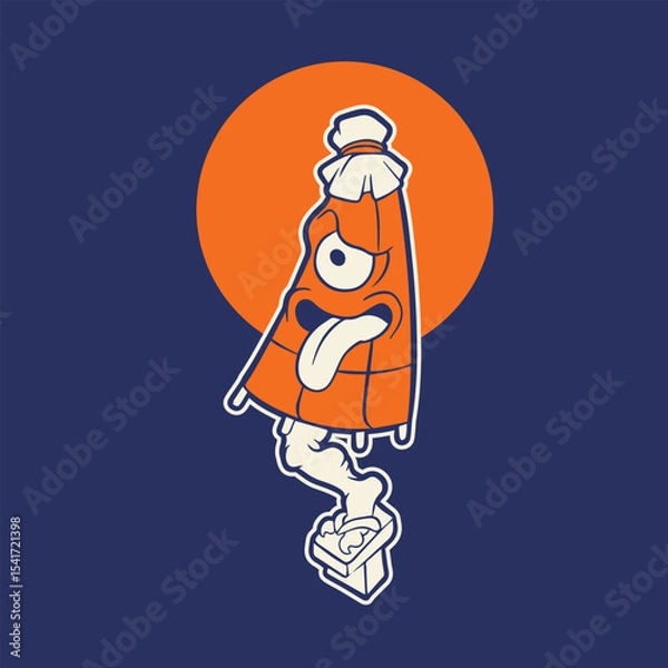 Obraz Vector image of Japanese demon Kasa-obake.	