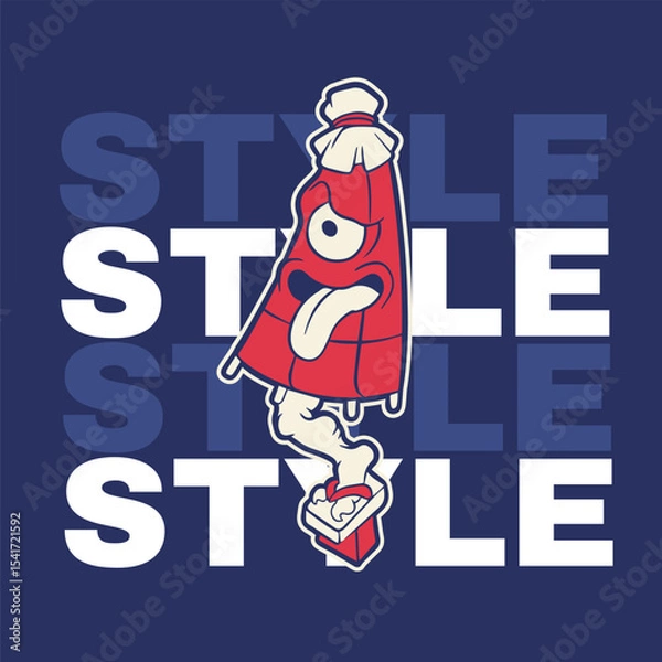Obraz Vector image of Japanese demon Kasa-obake.	