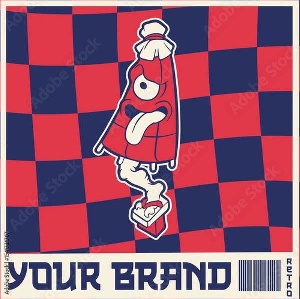Obraz Vector image of Japanese demon Kasa-obake.	