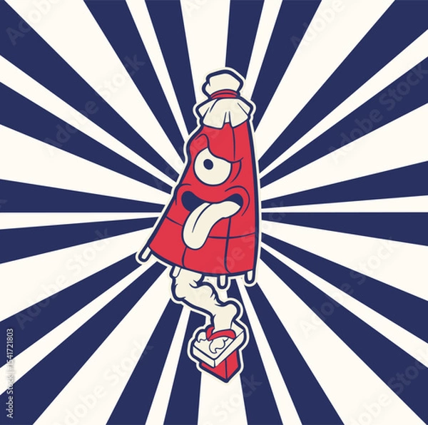 Obraz Vector image of Japanese demon Kasa-obake.	