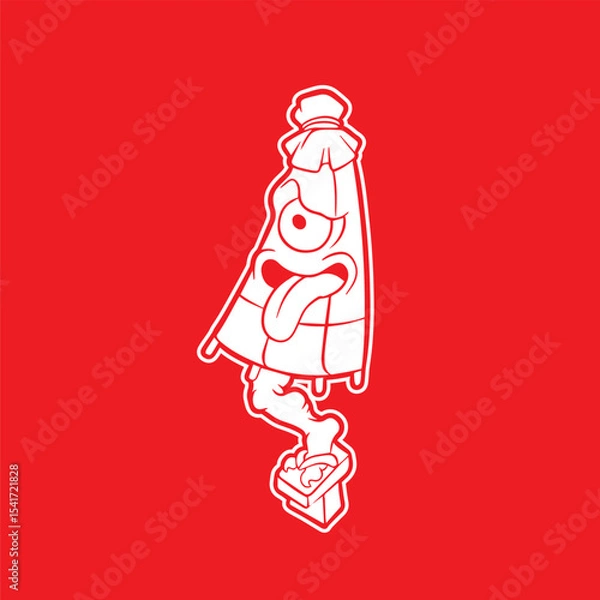 Obraz Vector image of Japanese demon Kasa-obake.	